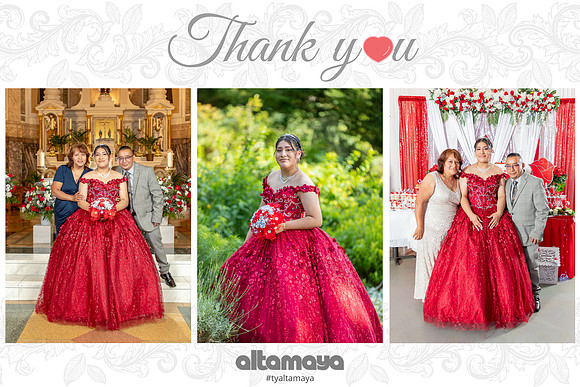 220812 ( Lizette's Sweet 16 ) Thank You Card